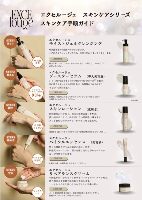 エクセルージュ スキンケアシリーズ